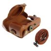 Sony HX50 Leather Camera Case Bag - Brown - 5