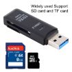 USB 3.0 Card Reader, 2 in 1, 5Gbps, Supports SD/TF Cards (Black) - 6