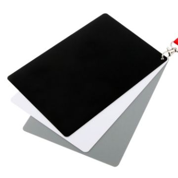 3 in 1 Black White Gray Balance Card with Strap, 17.5cm x 12cm - 1