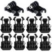 10 PCS ST-06 Strap Mount Buckle for GoPro, Insta360, DJI (Black) - 1