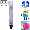 Purple Hand-held 3D Printing Pen with EU Plug - 1