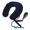 Dark Blue Inflatable Neck Traction Device for Pain Relief - 3