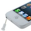 100 PCS Earphone Slot Anti-dust Stopper for iPhone & iPad (White) - 1