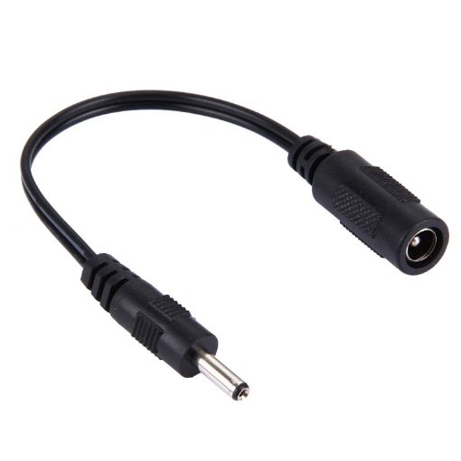 DC Power Connector Cable, 5.5x2.1mm Female to 3.5x1.35mm Male, 15cm - 1