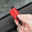 2 in 1 Car Emergency Hammer/Key Chain/Knife Tool (Yellow) - 6