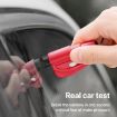 Red 2 in 1 Car Emergency Tool: Hammer, Key Chain, Knife & Glass Breaker - 5
