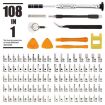 108 in 1 S2 Tool Steel Precision Screwdriver & Nutdriver Kit - 3