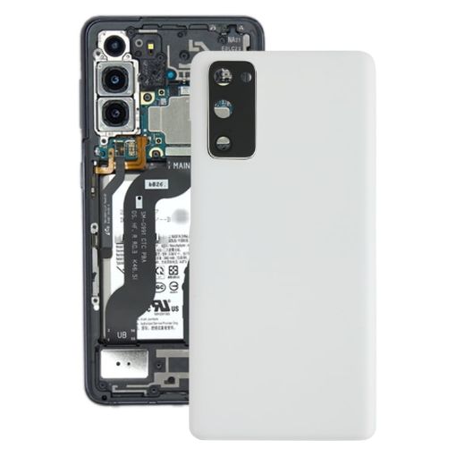 Samsung Galaxy S20 FE Battery Back Cover with Camera Lens Silver - 1