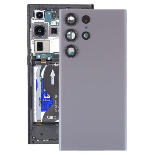 Galaxy S23 Ultra SM-S918 Back Cover with Camera Lens (Grey) - 1