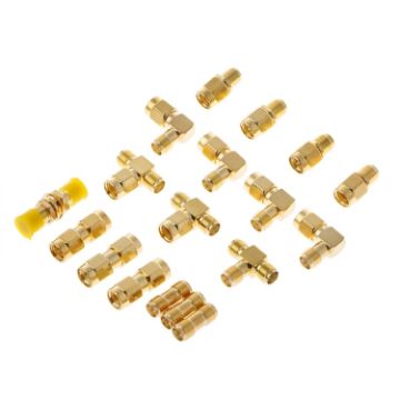 18 PCS SMA Male Female Connector Kit Antenna Coaxial Adapter Set - 1