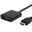 HDMI 19 Pin Male to VGA Female 20cm Cable Adapter (Black) - 2
