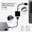 HDMI 19 Pin Male to VGA Female 20cm Cable Adapter (Black) - 3