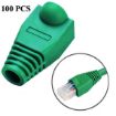 Network Cable Boots Cap Cover for RJ45, Green (100 pcs) - 1