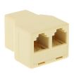 RJ11 Female to Dual Female Phone Line Splitter Adapter - 1