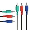 AV 3 RGB Male to Male Cable, 1.5m Length - 1