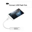 USB 2.0 AF to Micro USB 5 Pin Adapter Cable with OTG, 15cm (White) - 4