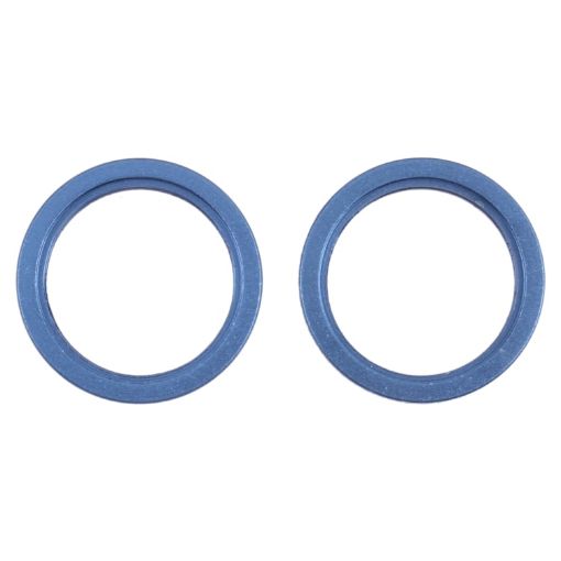 2 PCS Blue Metal Rear Camera Lens Protector for iPhone 13 - 1