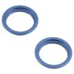 2 PCS Blue Metal Rear Camera Lens Protector for iPhone 13 - 2