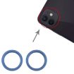 2 PCS Blue Metal Rear Camera Lens Protector for iPhone 13 - 4