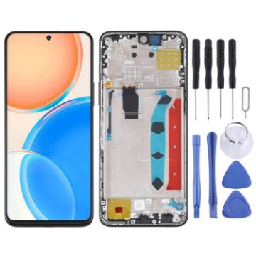 Honor X8 Original LCD Screen Digitizer with Frame (Black) - 1
