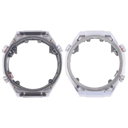 LCD Screen Frame Bezel Plate for Huawei Watch Ultimate (Silver) - 1