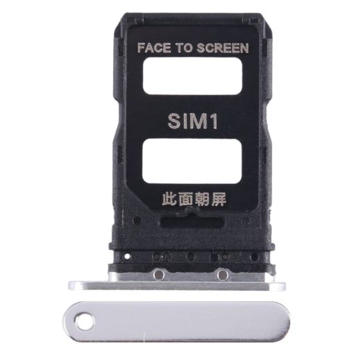 Xiaomi 13 Pro Silver SIM Card Tray Replacement - 1