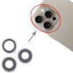 iPhone 16 Pro Max Camera Lens Cover Set (3pcs, Silver) - 4
