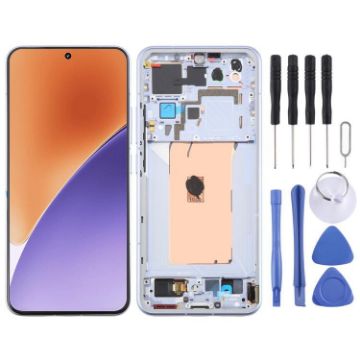 Xiaomi 15 AMOLED LCD Screen Digitizer with Frame - Frosted Blue - 1