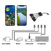 18cm Micro USB OTG 4-Port Hub Cable for Various Smartphones (Black) - 5