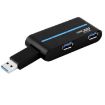 USB 3.0 Hub: 180 Rotating 4-Port Splitter, Folding (Black) - 2