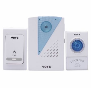 VOYE V001AB Wireless Doorbell w/ 2 Remotes (White) - 1