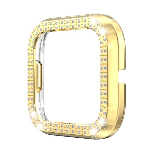 Fitbit Versa 2 Gold Diamond-Encrusted Protective Shell - 1