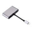Type-C 5-in-1 HUB: HDMI, VGA, USB 3.0, Audio, PD (Grey) - 2