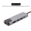 USB-C to 4K HDMI + RJ45 + USB 3.0/2.0 + PD 5-in-1 HUB Converter - 6