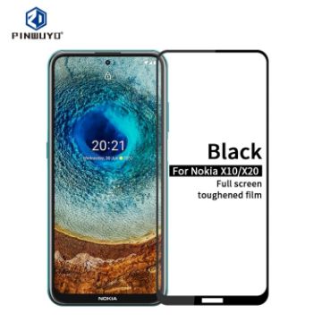 Nokia X10/X20 PINWUYO Full Screen Tempered Glass 9H (Black) - 1