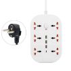 T21 PD3.0+QC3.0 Multi Hole Plug 3000W High Power Socket EU White - 2