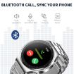 N58 IP67 1.28" Touchscreen Smart Watch - Leather Silver Finish - 6