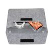 15" Grey Felt Liner Notebook Protective Cover Bag - 2