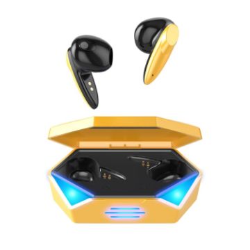 G20 TWS 5.2 True Stereo Touch Gaming Bluetooth Earphones - Yellow - 1