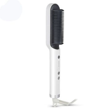 K-SKIN KD380 Ceramic Hair Straightener & Curler Brush, EU Plug, White - 1
