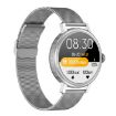 CF90 Smart Watch: Silver Steel Band, 1.19" Color Screen - 3