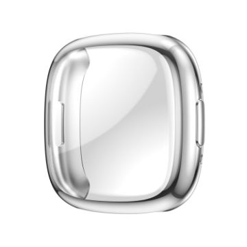Fitbit Versa 4 Silver Shockproof TPU Protective Watch Case - 1