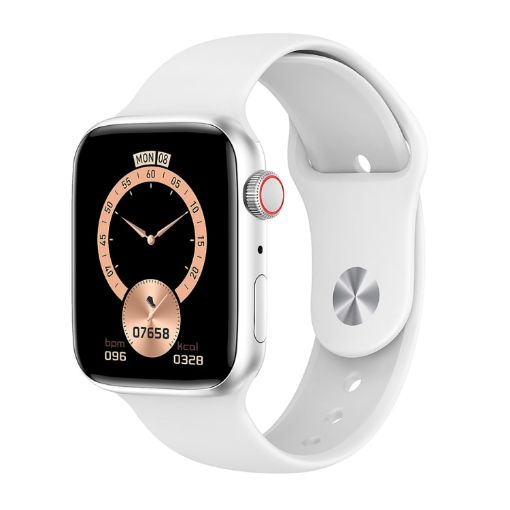 Ai7 Pro 1.92" Smart Watch, Heart Rate/Blood Pressure Monitor, White - 1