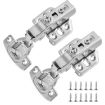 304 Stainless Steel Hydraulic Damping Mute Buffer Hinge Set - 2