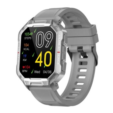 NX3 1.83" Grey Smart Watch - Heart & BP Monitoring - 1