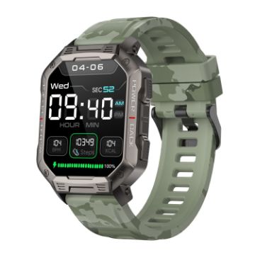 NX3 1.83" Smart Watch - Heart Rate & Blood Pressure Monitor, Green - 1