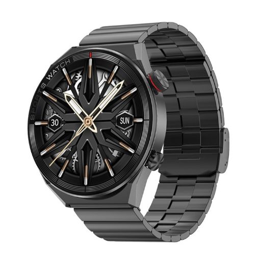 DT3 Mate Smart Watch: 1.5" Screen, Heart Rate & BP Monitoring (Black) - 1