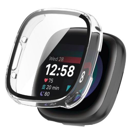 Fitbit Versa 4 PC+ Film Integrated Transparent Protective Case - 1