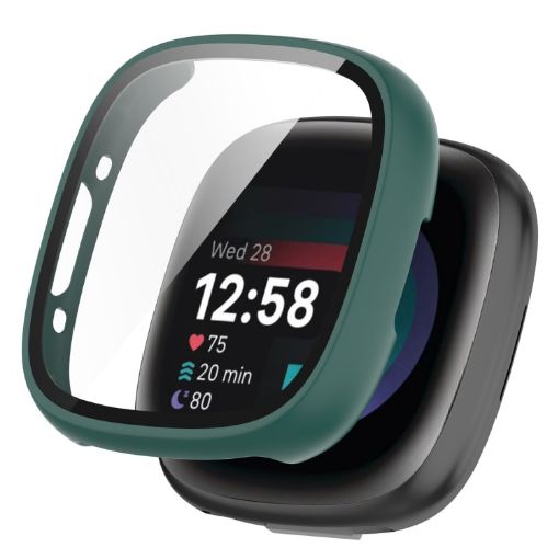 Fitbit Sense 2 Green PC+ Toughened Film Protective Case - 1