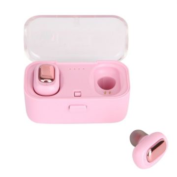TWS-L1 HIFI Bluetooth 5.0 Wireless Stereo Sports Headphones Pink - 1